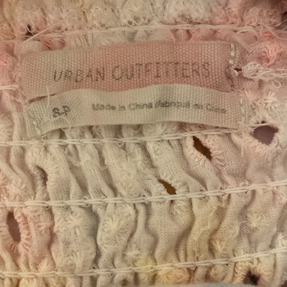 Urban Outfitters Tie Dye Pastel Ruffle Brooke Eyelit Blouse - Picture 6 of 7